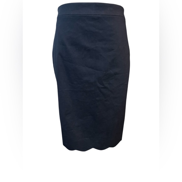 J. Crew Dresses & Skirts - 🆕 🔵 NWOT J.CREW Navy Scalloped Hem Pencil Skirt | Women’s Sz 0